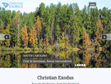 Tablet Screenshot of christianexodus.org